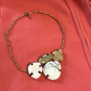 Anthropologie drusy stone necklace